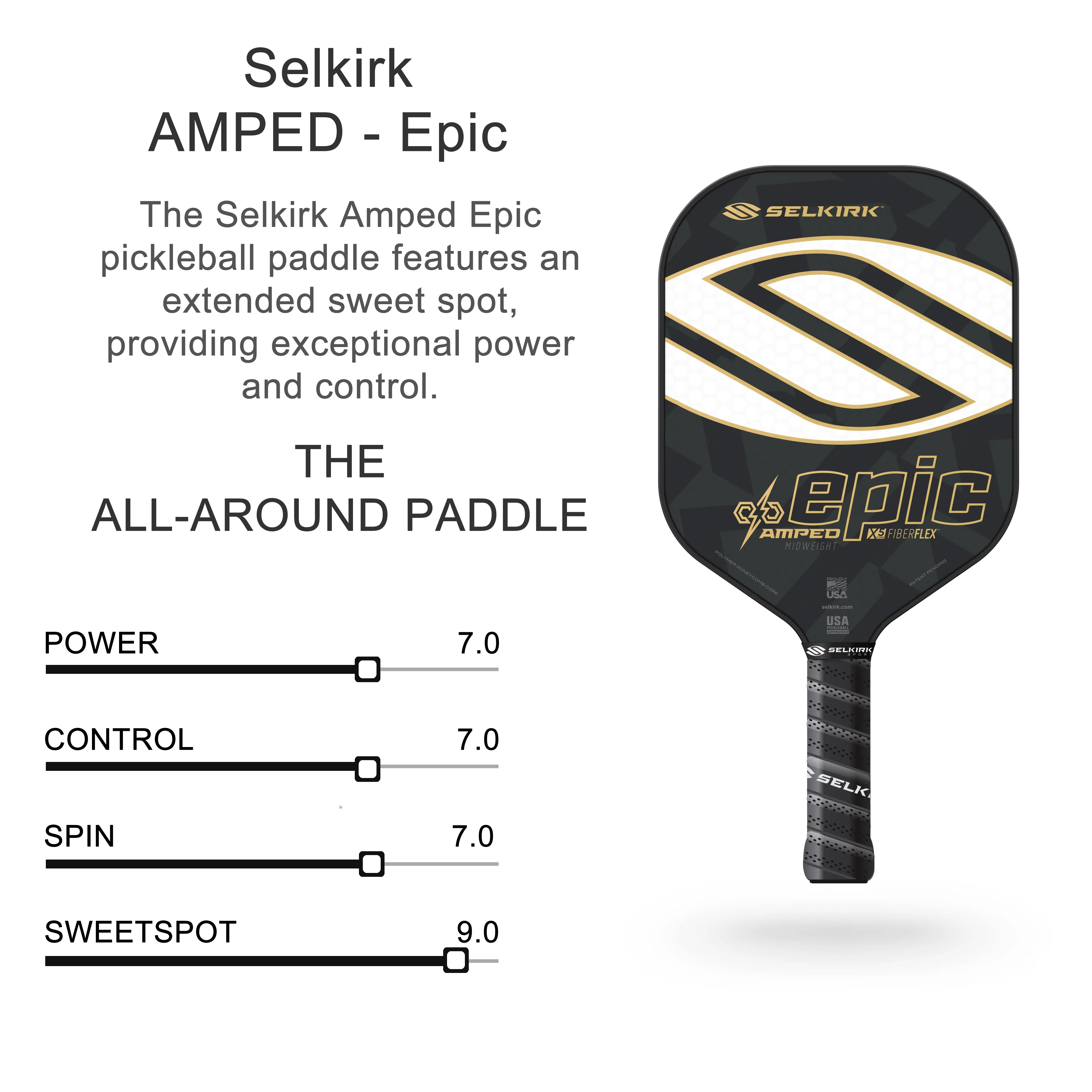 Selkirk AMPED - Epic Pickleball Paddle - Image 3