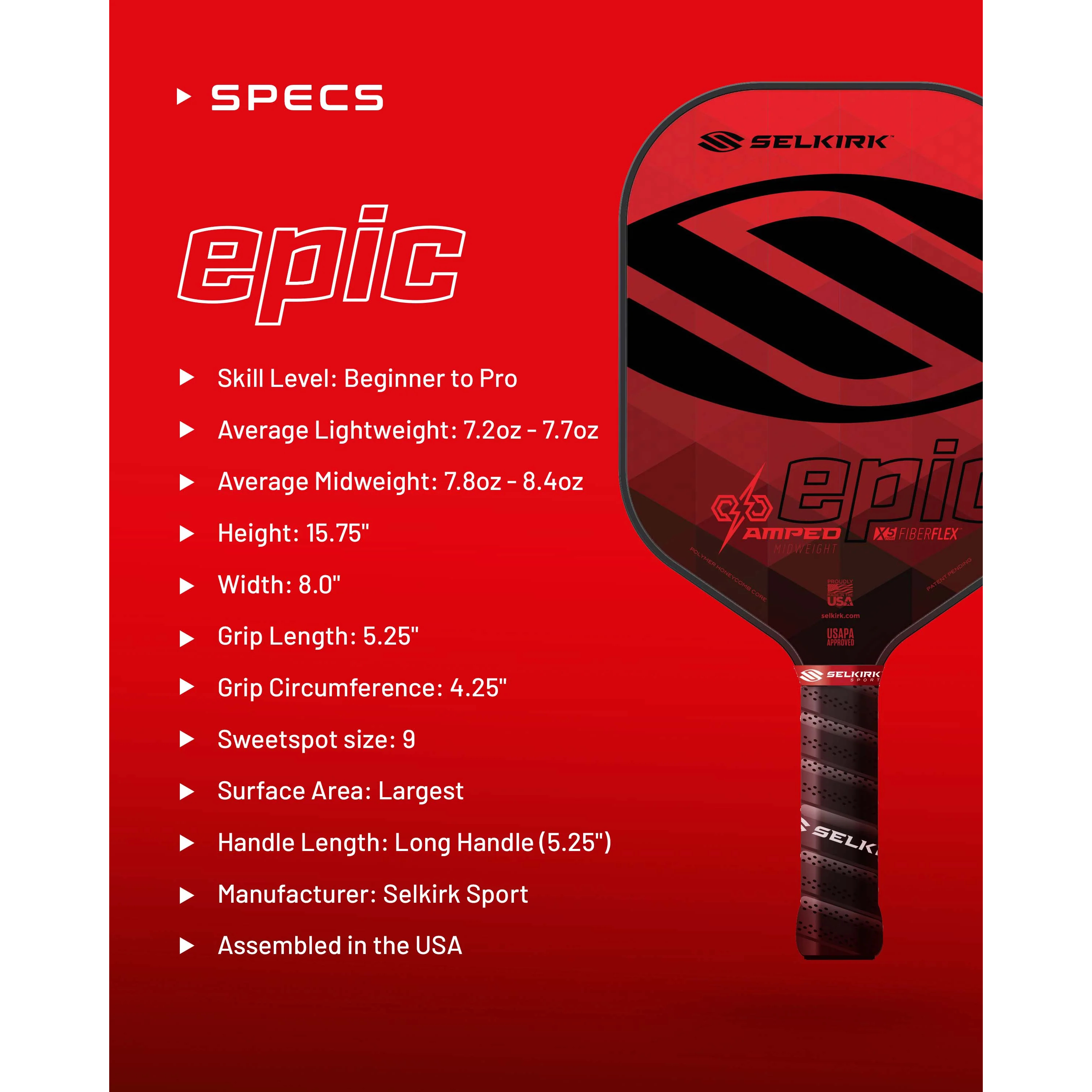 Selkirk AMPED - Epic Pickleball Paddle - Image 2
